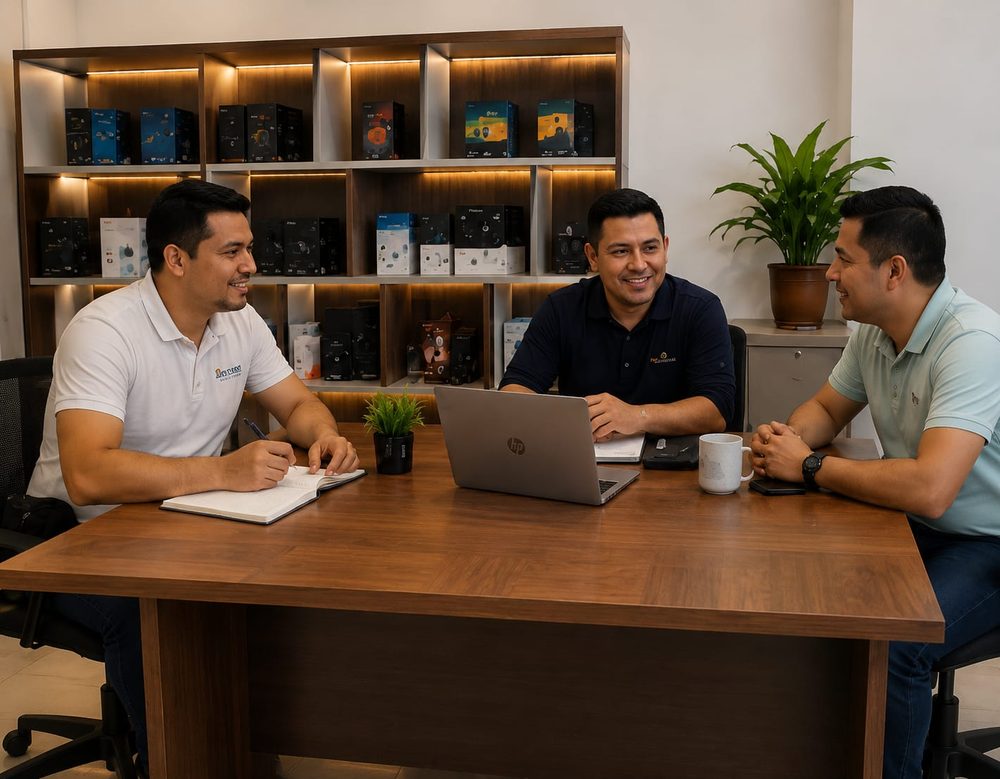 Equipo de Polo Tecnología trabajando en oficina